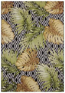 Hanse Home Collection koberce Kusový koberec Flair 105611 Diamonds and Leaves Multicolored – na von aj na doma - 80x165 cm