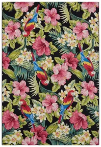 Kusový koberec Flair 105613 Flowers and Leaves Multicolored – na von aj na doma Rozmery kobercov: 120x180 #8301581