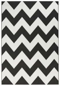 Hanse Home Collection koberce Kusový koberec Meadow 102738 schwarz / creme – na von aj na doma - 160x230 cm