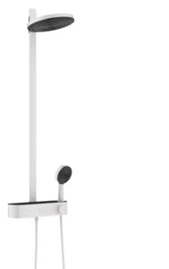 HANSGROHE HANSGROHE - Pulsify S Sprchový set s termostatom, priemer 26 cm, 3 prúdy, EcoSmart, matná biela 24241700