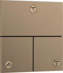 Ventil Hansgrohe ShowerSelect Comfort E bez podomietkového telesa kartáčovaný bronz 15573140