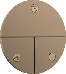 Ventil Hansgrohe ShowerSelect Comfort S bez podomietkového telesa kartáčovaný bronz 15558140