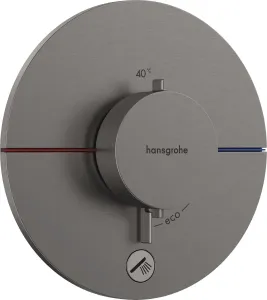Sprchová batéria Hansgrohe ShowerSelect Comfort S bez podomietkového telesa kartáčovaný čierny chróm 15562340