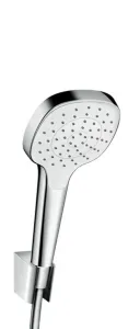 HansGrohe Croma Select E - Ručná sprcha 1jet, s hadicou a držiakom, biela/chróm 26424400