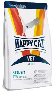 Happy Cat VET DIET - Struvit - pri struvitových kameňoch granule pre mačky 1kg