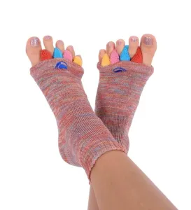HAPPY FEET Adjustačné ponožky multicolor veľkosť L