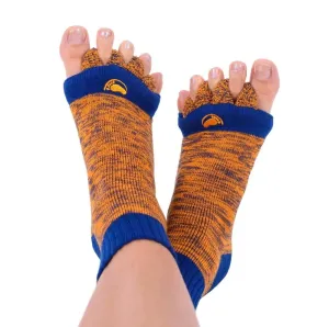 HAPPY FEET Adjustačné ponožky orange/blue veľkosť L