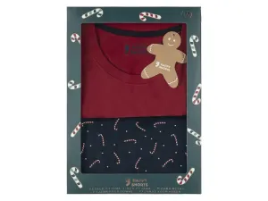 Happy Shorts Pánske pyžamo v darčekovom balení (L, lízanky/červená)