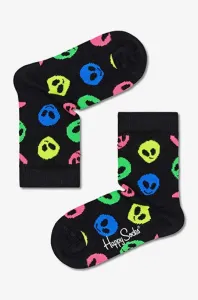 Detské ponožky Happy Socks Alien čierna farba, KALN01-9300