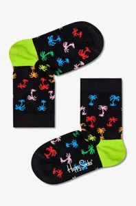 Detské ponožky Happy Socks Palm čierna farba, KPLM01-9300 #8701845