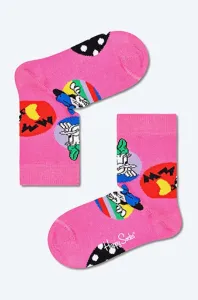 Detské ponožky Happy Socks x Disney Daisy & Minnie fialová farba, KDNY01-3302 #8678786