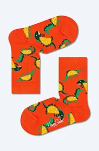 Detské ponožky Happy Socks Tacosaurus oranžová farba, KTAS01-2900