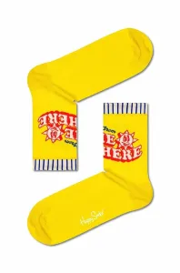 Ponožky Happy Socks Yellow Greetings žltá farba