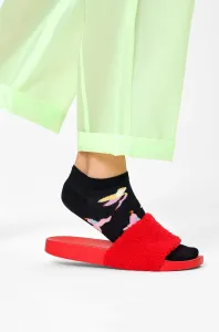 Ponožky Happy Socks dámske, čierna farba #1006655