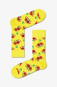 Ponožky Happy Socks Check Me Out žltá farba
