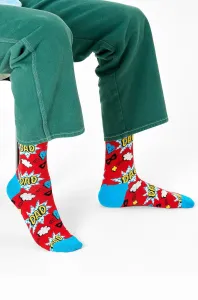 Ponožky Happy Socks pánske, červená farba #1006588