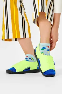 Členkové ponožky Happy Socks dámske, tyrkysová farba #1006718
