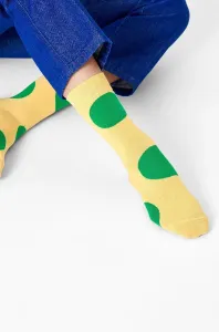 Ponožky Happy Socks dámske, žltá farba #1006636