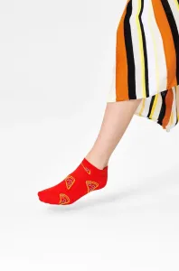 Členkové ponožky Happy Socks dámske, červená farba
