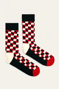 HAPPY SOCKS FILLED OPTIC Klasické ponožky, červená, veľkosť