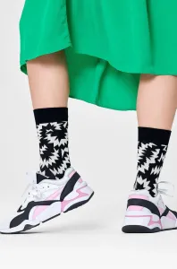Ponožky Happy Socks dámske, čierna farba #1006778