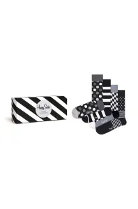 Happy Socks 4-pack Classic Black & White XCBW09-9150