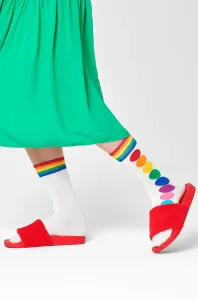 Ponožky Happy Socks dámske, biela farba #203991