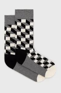 Ponožky Happy Socks dámske, čierna farba #255897