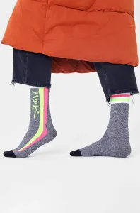 Ponožky Happy Socks dámske, šedá farba #254414