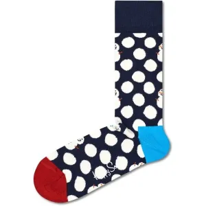 HAPPY SOCKS BIG DOT SNOWMAN Klasické ponožky, tmavo modrá, veľkosť