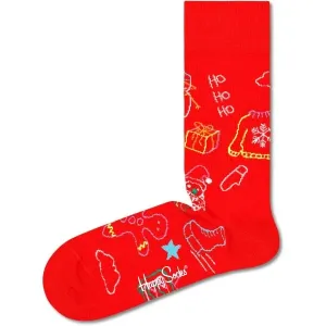 HAPPY SOCKS HO HO HO Klasické ponožky, červená, veľkosť #6254818