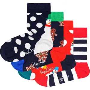 HAPPY SOCKS HOLIDAY GIFT SET 4P Detské  ponožky, mix, veľkosť #8472611