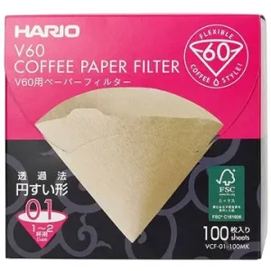 Hario Misarashi papierové filtre V60-02, nebielené, 100 ks, BOX