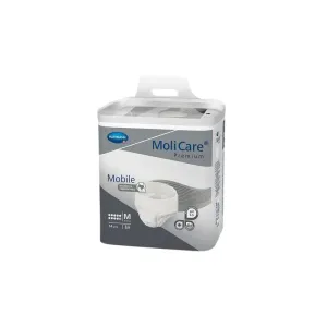 Molicare Premium Mobile 10 kvapiek M nohavičky inkontinenčné plienkové, sivé, 80-120 cm, 2626 ml,  1x14 ks