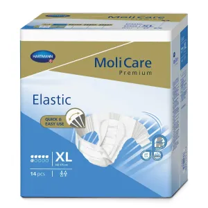 MoliCare Premium Elastic 6 kvapiek XL plienkové nohavičky zalepovacie 1x14 ks
