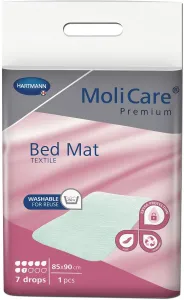 MOLICARE Premium bed mat textile 7 kvapiek 85 x 90 cm textilná absorpčná podložka 1 ks