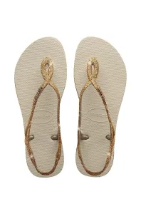 Sandále Havaianas LUNA SPARKLE dámske, zlatá farba, 4148065.0121