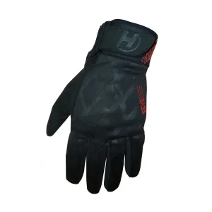 HAVEN Cyklistické rukavice dlhoprsté - SEVERIDE - čierna/červená #2744883