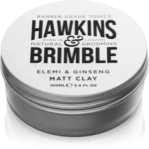 Hawkins & Brimble Zmatňujúci pomáda na vlasy s vôňou elemi a ženšenu (Elemi & Ginseng Matt Clay) 100 ml