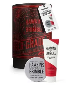 Hawkins & Brimble Darčeková sada krém na holenie + balzam po holení