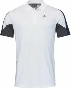 Head Club 22 Tech Polo Shirt Men White/Dress Blue L Tenisové tričko