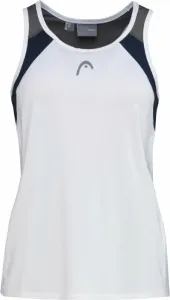 Head Club Jacob 22 Tank Top Women White/Dark Blue S Tenisové tričko