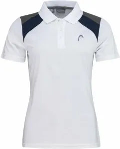 Head Club Jacob 22 Tech Polo Shirt Women White/Dark Blue L Tenisové tričko