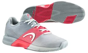 Head Revolt Pro 4.0 Clay Grey/Coral EUR 38 Women's Tennis Shoes #9542919