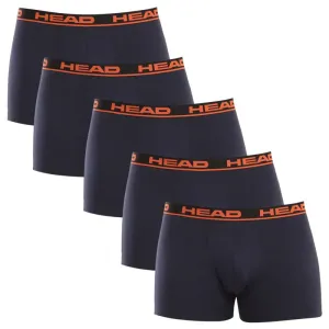 5PACK Men's Boxer Shorts HEAD Navy Blue