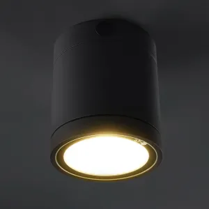 Stropné LED svietidlo Negro do exteriéru