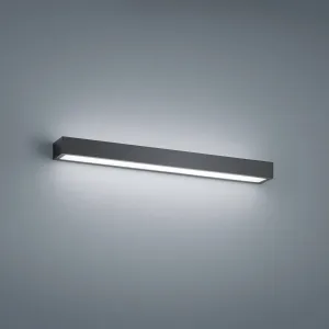 Nástenné svietidlo Helestra Theia LED, matná čierna 60 cm