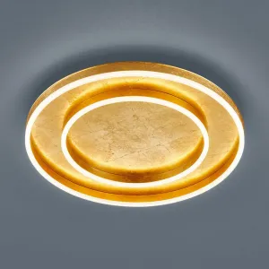 Helestra Sona stropné LED stmievateľné Ø60cm zlaté