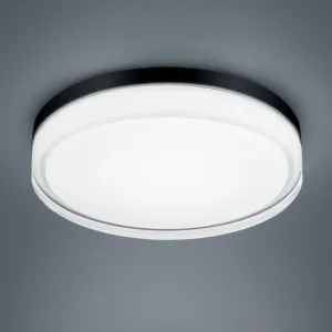 Stropné svietidlo Helestra Tana LED, čierne, Ø 33 cm