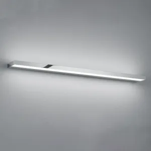 Nástenné svietidlo LED Helestra Slate, chróm, 90 cm
